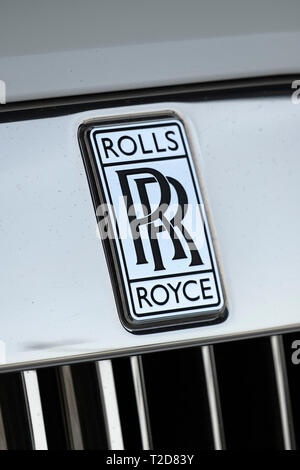 Emblème de voiture Rolls Royce Banque D'Images