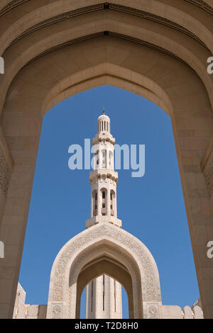 Le Sultan Qaboos Grand Mosque in Muscat, Oman Banque D'Images