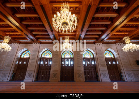 Le Sultan Qaboos Grand Mosque in Muscat, Oman Banque D'Images
