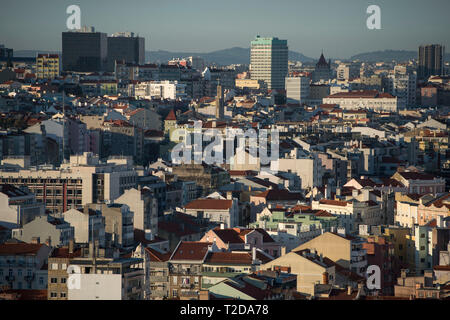 Lisbonne, Portugal. 20 févr. 2018. Viewpoint Nossa Senhora do Monte. Banque D'Images