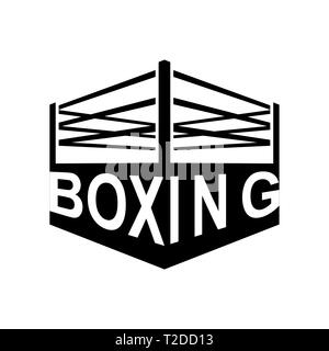 Ring de boxe signe symbole. L'icône de la boxe. Vector illustration Illustration de Vecteur