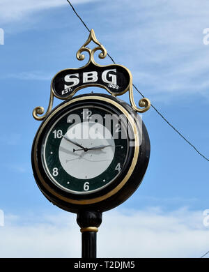 Dans l'horloge SBG Sunol, Californie Banque D'Images