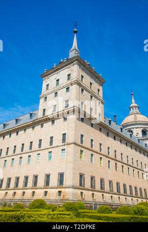 Monastère Royal. San Lorenzo del Escorial, Espagne, province de Madrid. Banque D'Images