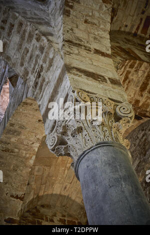 Palerme, Italie - Octobre 2018. Intérieur de l'église de San Cataldo, une église située au centre de Palerme, l'exemple de l'architecture arabo-normand. Banque D'Images