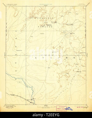 Carte TOPO USGS AZ Phoenix Arizona 250000 315616 restauration 1886 Banque D'Images