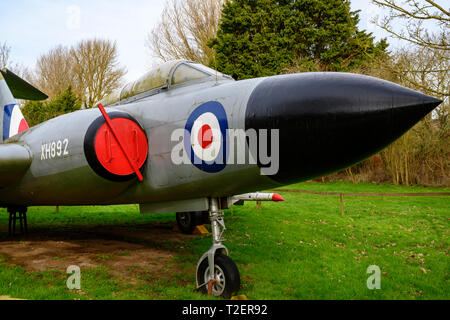 Gloster Javelin FAW.9R guerre froide Fighter Bomber Banque D'Images