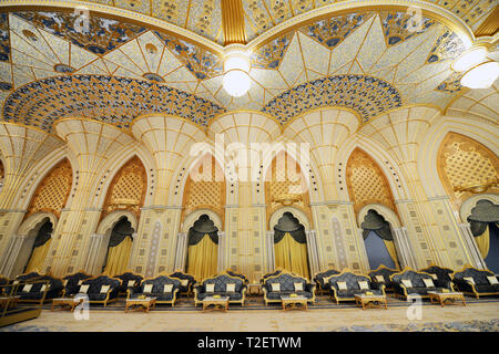 La belle Qasr Al Watan - palais présidentiel à Abu Dhabi, EAU. Banque D'Images