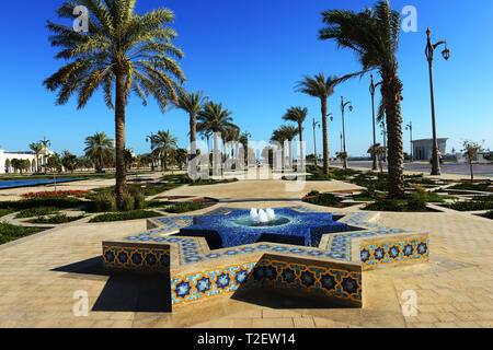 La belle Qasr Al Watan - palais présidentiel à Abu Dhabi, EAU. Banque D'Images