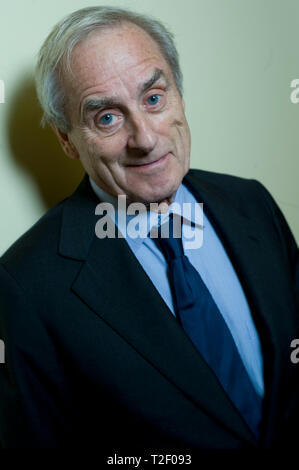 Portraits de journaliste et éditeur légendaire Sir Harold Evans [ marié à Tina Brown ] et en conversation avec l'historien britannique Andrew Roberts . Un tuteur Hay Festival événement . En photo au Criterion Theatre, Londres. Banque D'Images