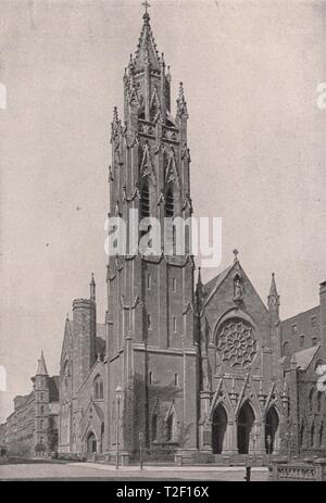 Saint Thomas d'Church-Fifth Avenue et cinquante-troisième Rue Banque D'Images