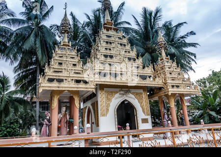 Upagutta Arahant culte birman dans le Temple de Dhammikarama, banlieue de Pulau Tikus George Town de Penang en Malaisie Banque D'Images