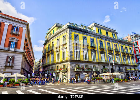 La ville de Naples, rues centrales, Italie, voyages Europe Octobre Banque D'Images