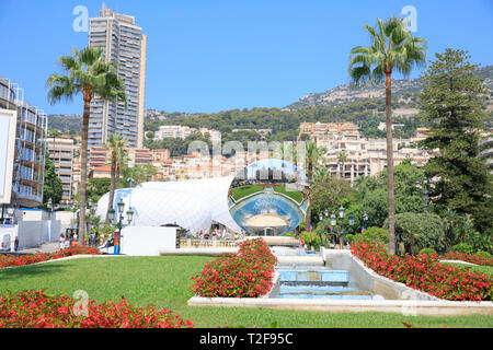 Casino de Monte Carlo réflexions à Monte Carlo, Monaco. Banque D'Images