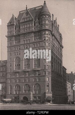 Hôtel New Netherland-Northeast Corner Cinquième Avenue et de la cinquante-neuvième Street Banque D'Images