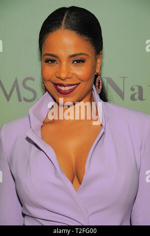 New York, USA. 01 avr, 2019. Sanaa Lathan assiste à la chaîne HBO 'Native' fils New York au Solomon R. Guggenheim Museum Le 01 avril 2019 à New York. Credit : Ron Adar/Alamy Live News Banque D'Images