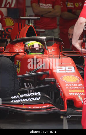 Manama, Bahreïn. Apr 02, 2019. Mick SCHUMACHER, GER, FERRARI SF90 F1 premier test F1. MANAMA, Bahreïn formule 1 02.04.2019 - Formula 1 Testday, la formule 1, Ferrari journée Test avec Mick SCHUMACHER sur 2. Avril 2019 sur le circuit de Sakhir - payant responsable image - copyright : © ATP/THILL Arthur | Conditions de crédit dans le monde entier : dpa/Alamy Live News Banque D'Images