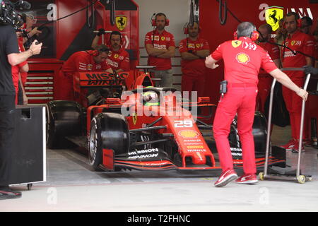 Manama, Bahreïn. Apr 02, 2019. Mick SCHUMACHER, GER, FERRARI SF90 F1 premier test F1. MANAMA, Bahreïn formule 1 02.04.2019 - Formula 1 Testday, la formule 1, Ferrari journée Test avec Mick SCHUMACHER sur 2. Avril 2019 sur le circuit de Sakhir - payant responsable image - copyright : © ATP/THILL Arthur | Conditions de crédit dans le monde entier : dpa/Alamy Live News Banque D'Images