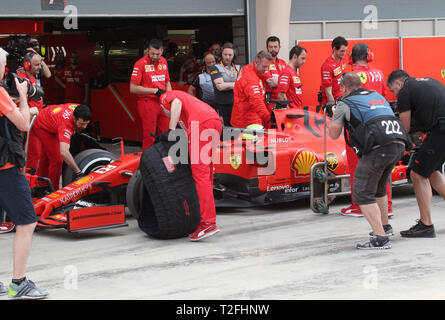 Manama, Bahreïn. Apr 02, 2019. Mick SCHUMACHER, GER, FERRARI SF90 F1 premier test F1. MANAMA, Bahreïn formule 1 02.04.2019 - Formula 1 Testday, la formule 1, Ferrari journée Test avec Mick SCHUMACHER sur 2. Avril 2019 sur le circuit de Sakhir - payant responsable image - copyright : © ATP/THILL Arthur | Conditions de crédit dans le monde entier : dpa/Alamy Live News Banque D'Images