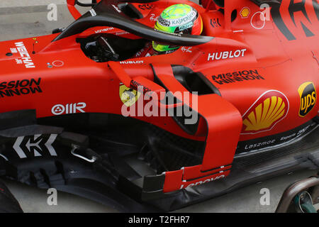 Manama, Bahreïn. Apr 02, 2019. Mick SCHUMACHER, GER, FERRARI SF90 F1 premier test F1. MANAMA, Bahreïn formule 1 02.04.2019 - Formula 1 Testday, la formule 1, Ferrari journée Test avec Mick SCHUMACHER sur 2. Avril 2019 sur le circuit de Sakhir - payant responsable image - copyright : © ATP/THILL Arthur | Conditions de crédit dans le monde entier : dpa/Alamy Live News Banque D'Images