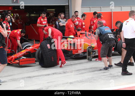 Manama, Bahreïn. Apr 02, 2019. Mick SCHUMACHER, GER, FERRARI SF90 F1 premier test F1. MANAMA, Bahreïn formule 1 02.04.2019 - Formula 1 Testday, la formule 1, Ferrari journée Test avec Mick SCHUMACHER sur 2. Avril 2019 sur le circuit de Sakhir - payant responsable image - copyright : © ATP/THILL Arthur | Conditions de crédit dans le monde entier : dpa/Alamy Live News Banque D'Images