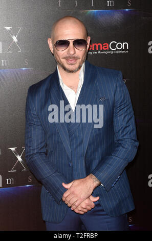 Las Vegas, NV, USA. 2ème apr 2019. Présentation STXfilms à 113 au cours du Kino l'état de l'industrie : Passé, présent et futur au Colosseum du Caesars Palace à Las Vegas, Nevada le 2 avril 2019. Credit : Damairs Carter/media/Alamy Punch Live News Banque D'Images