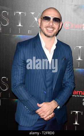 Las Vegas, NV, USA. 2ème apr 2019. Présentation STXfilms à 113 au cours du Kino l'état de l'industrie : Passé, présent et futur au Colosseum du Caesars Palace à Las Vegas, Nevada le 2 avril 2019. Credit : Damairs Carter/media/Alamy Punch Live News Banque D'Images