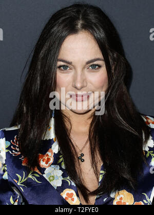 Hollywood, États-Unis. Apr 02, 2019. HOLLYWOOD, LOS ANGELES, CALIFORNIE, USA - AVRIL 02 : L'actrice Christina Ochoa arrive à la Los Angeles Projection spéciale de Bleecker Street's 'Teen Spirit' qui s'est tenue au cinéma ArcLight Hollywood le 2 avril 2019 à Hollywood, Los Angeles, Californie, États-Unis. (Photo par Xavier Collin/Image Crédit : Agence de Presse) L'agence de presse Image/Alamy Live News Banque D'Images