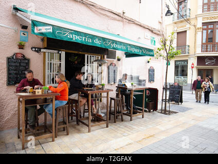 Bar à Tapas Malaga Malaga, vieille ville, malaga andalousie espagne Europe Banque D'Images