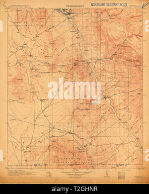 Carte TOPO USGS Arizona AZ Winkelman 7051381913 Restauration 125000 Banque D'Images