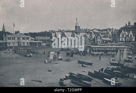 La falaise est, de Pier - Bournemouth Banque D'Images