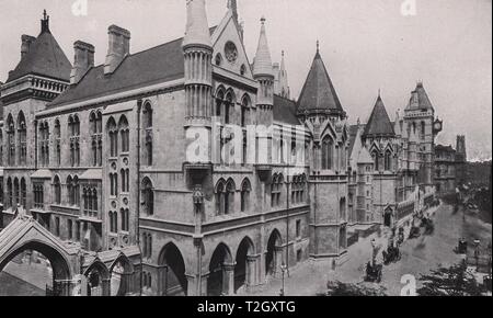 La Royal Courts of Justice Banque D'Images