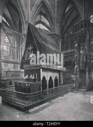 Culte de saint Édouard le Confesseur, l'abbaye de Westminster Banque D'Images
