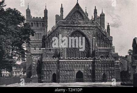 Cathédrale d'Exeter Banque D'Images