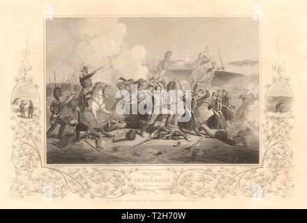 Guerre de Crimée. La bataille d'Inkerman. 5 novembre 1854. 1860 vieux ancien Banque D'Images
