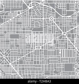 Résumé du plan de la ville transparente motif carte des rues de la cartographie. Plan de la ville répétition vector illustration. Illustration de Vecteur