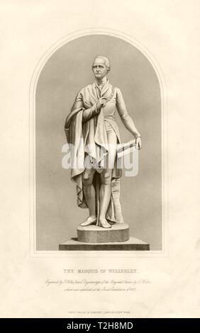 Richard Colley, 1er marquis Wellesley. Weekes. Frère du duc. TALLIS c1855 Banque D'Images