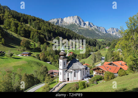Église de pèlerinage Maria Gern dans le parc national de Berchtesgaden, Allemagne, Europe Banque D'Images