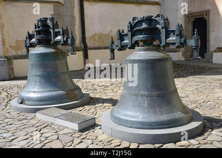 Église catholique romaine, Bardejov, Slovaquie. Le Szent Egyed római katolikus Bártfa, église, Szlovákia. Banque D'Images