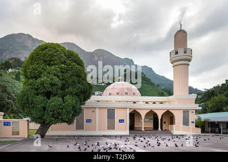 Victoria, Seychelles - Février 3th, 2019 : la mosquée de Victoria à Victoria, Seychelles. Banque D'Images