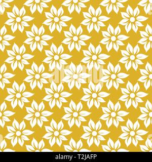 Répéter sans motif fleurs décoratives pour tissu de fond de la structure du papier numérique Illustration de Vecteur