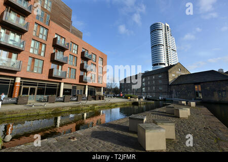 Leeds, Yorkshire, UK, montrant Bridgewater Place. Banque D'Images