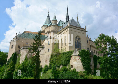 Château de Bojnice, Bojnický zámok, Bajmóci vár, Bojnice, Bajmóc, Région de Trenčín, République slovaque, Europe Banque D'Images