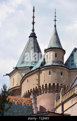 Château de Bojnice, Bojnický zámok, Bajmóci vár, Bojnice, Bajmóc, Région de Trenčín, République slovaque, Europe Banque D'Images
