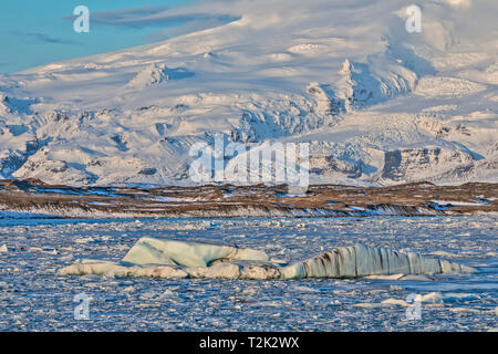 Lagon Jokulsarlon, glace, Austurland, Islande, Europe Banque D'Images