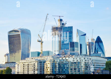 Ville de London Financial District le Square Mile, Royaume-Uni Banque D'Images