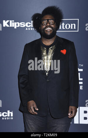 27 mars 2019 - Brooklyn, New York, États-Unis - 29 mars 2019 - Brooklyn, New York - QuestLove au Rock & Roll Hall of Fame de la cérémonie d'arrivée, à la Barclays Center. Crédit photo : LJ - Photos/AdMedia (crédit Image : © Ylmj/AdMedia via Zuma sur le fil) Banque D'Images