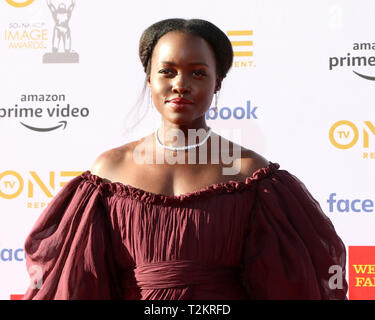 30 mars 2019 - Los Angeles, CA, USA - LOS ANGELES - 30 mars : Lupita Nyong'o à la 50ème NAACP Image Awards - Les arrivées au Kodak Theater Le 30 mars 2019 à Los Angeles, CA (crédit Image : © Kay Blake/Zuma sur le fil) Banque D'Images