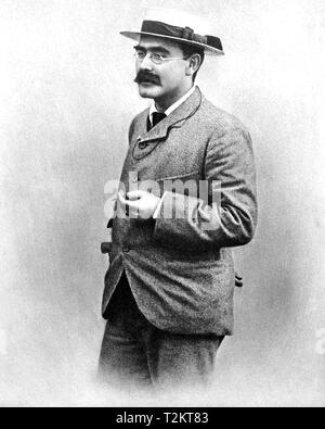 RUDYARD KIPLING (1865-1936), journaliste français, romancier et poète vers 1900 Banque D'Images