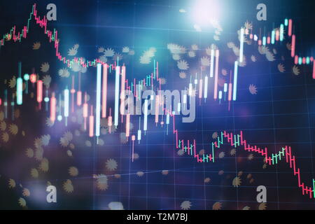 Le bénéfice de la comptabilité d'analyse des graphiques de synthèse. Le plan d'affaires à la réunion et à analyser les chiffres pour afficher les performances Banque D'Images