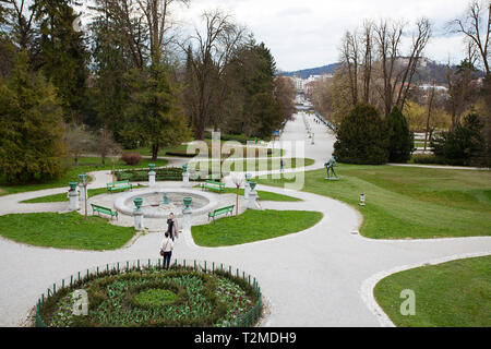 Le Centre International des Arts graphiques dans le parc Tivoli, Ljubljana Banque D'Images